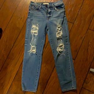 Willow & root high rise mom fit jeans.